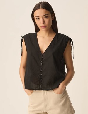 Des Petits Hauts santas top - black