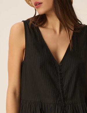Des Petits Hauts santana dress - black detail