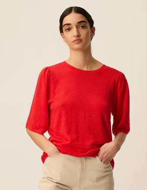Des Petits Hauts brune top - red side