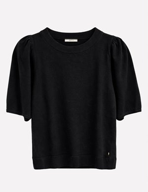 Des Petits Hauts brune top - black back