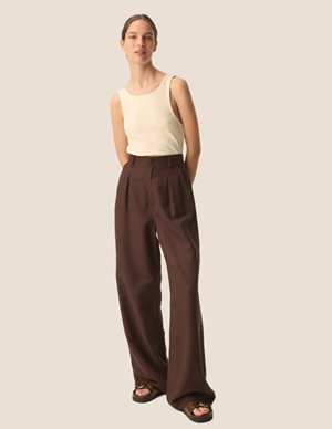 Des Petits Hauts espiza trousers - dark brown