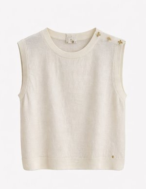Des Petits Hauts brazou top - cream model