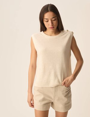 Des Petits Hauts brazou top - cream