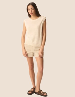 Des Petits Hauts brazou top - cream detail