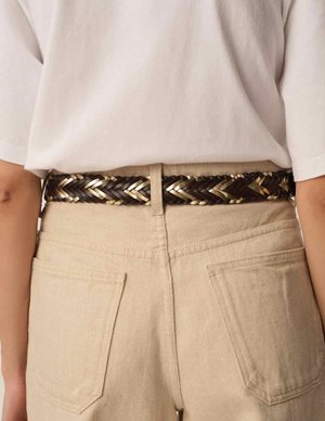 Des Petits Hauts ouri belt - chocolate detail