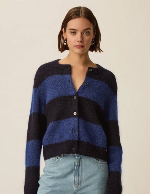 Des Petits Hauts domette cardigan - blue