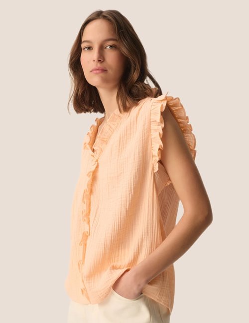 Des Petits Hauts soprano top - peach