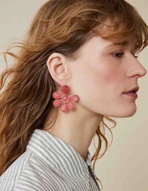 Feeka fiorenza earrings - bourgogne back