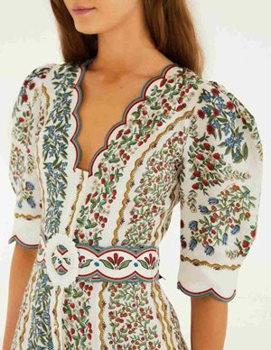 Farm Rio fruit beauty romper - white back