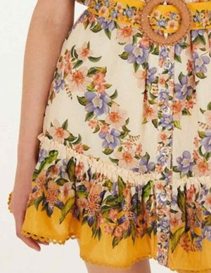 Farm Rio hilo mini dress - sand detail
