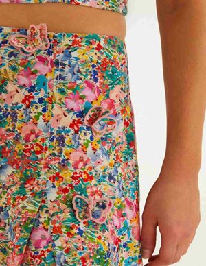 Farm Rio peasant maxi skirt - white side