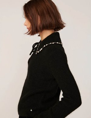 Des Petits Hauts abba jumper - black detail