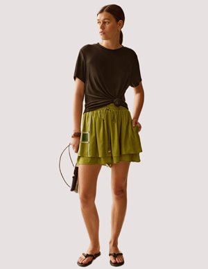 Sancia asha shorts - valetta print detail