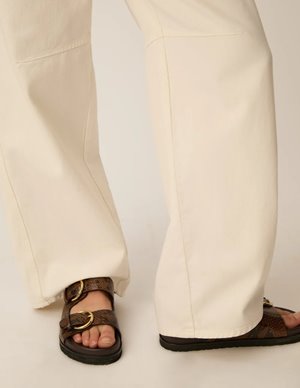 Des Petits Hauts liviu sandals - animal print back