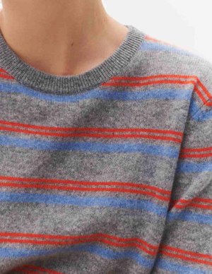Beta Studios mini stripe jumper - grey side
