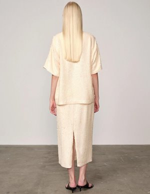 Herskind larsson t - shirt - cream model