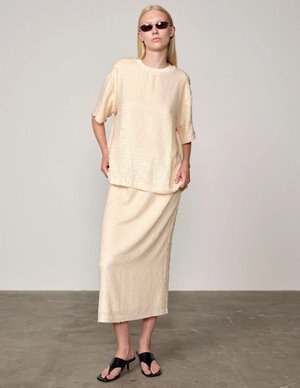 Herskind larsson t - shirt - cream detail