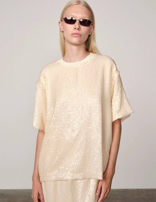 Herskind Larsson t - shirt - cream