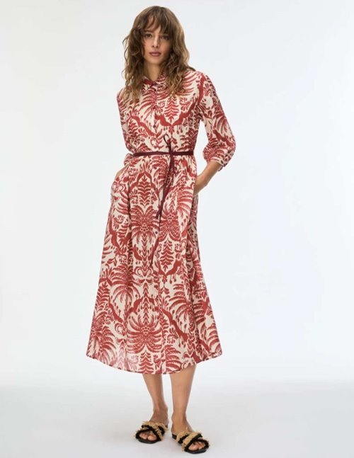 iBlues Salmo dress - ruby palms