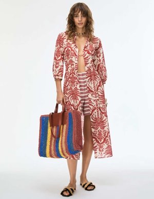 iBlues salmo dress - ruby palms detail