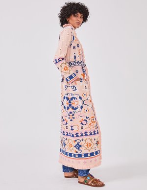 Hayley Menzies desert loom duster - pink side