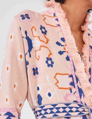 Hayley Menzies desert loom duster - pink back