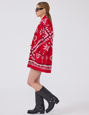 Hayley Menzies sundance cardigan - red detail
