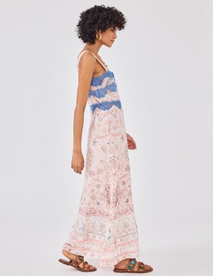 Hayley Menzies desert loom silk dress - pink side