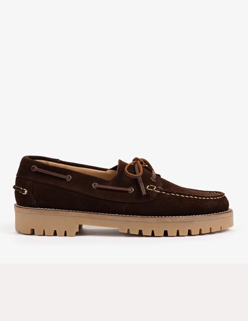 Penelope Chilvers Federico boat shoe - chocolate