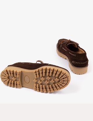 Penelope Chilvers federico boat shoe - chocolate model