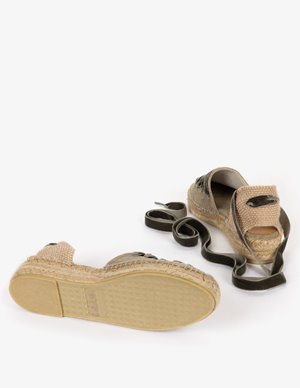 Penelope Chilvers valenciana dali espadrille - khaki detail