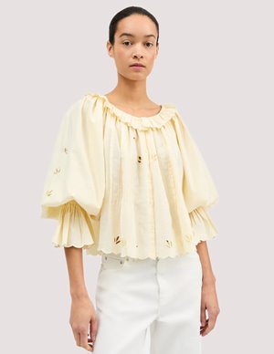 SKALL Studio fleurie blouse - buttermilk