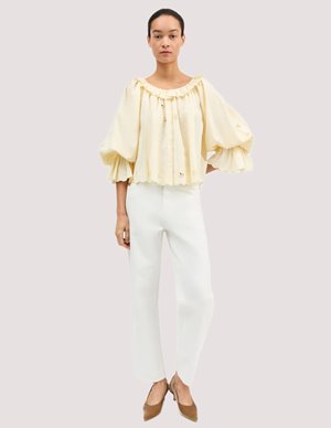 SKALL Studio fleurie blouse - buttermilk detail