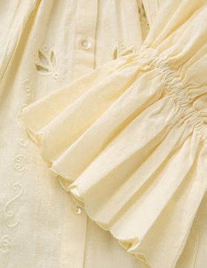 SKALL Studio fleurie blouse - buttermilk side