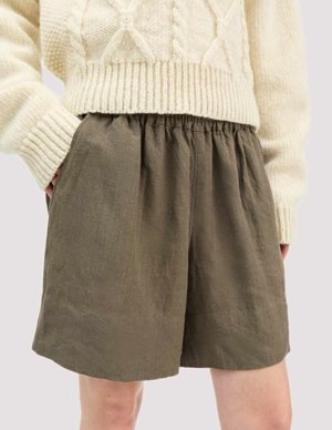 SKALL Studio vetiver shorts - khaki detail