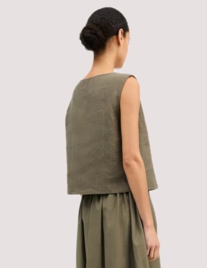 SKALL Studio vetiver top - khaki model