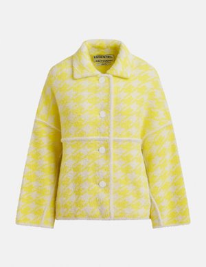 Essentiel Antwerp joking knit jacket - lemon back