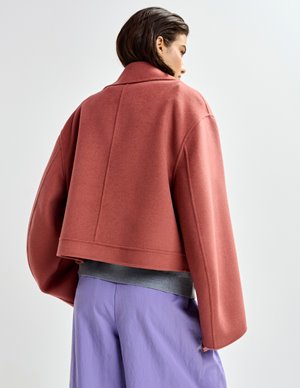 Essentiel Antwerp javier jacket - terracotta detail