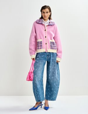 Essentiel Antwerp joilu jacket - pink side