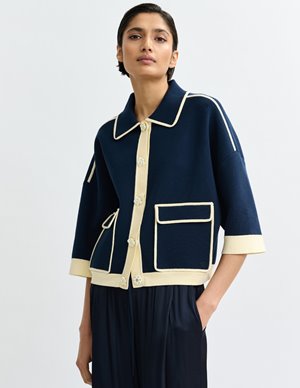 Essentiel Antwerp jugly cardigan - navy