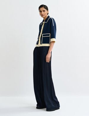 Essentiel Antwerp jugly cardigan - navy model