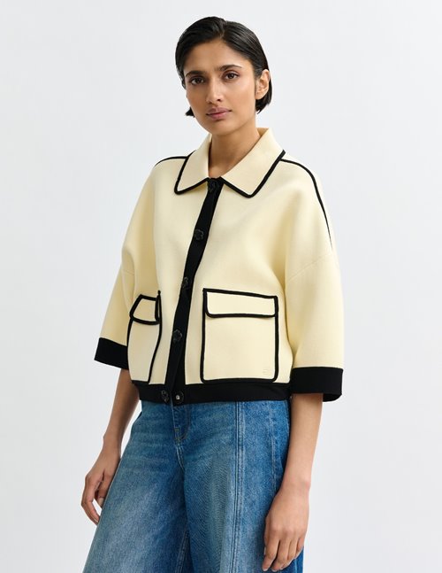 Essentiel Antwerp Jugly cardigan - ecru
