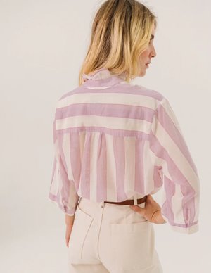 Sacrécoeur loretta cherry blouse - pink detail