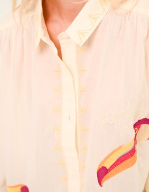 Sacrécoeur ali embroidered shirt - pelicans model