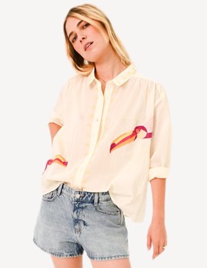 Sacrécoeur ali embroidered shirt - pelicans back