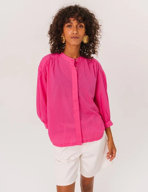 Sacrécoeur Carla hibis blouse - pink