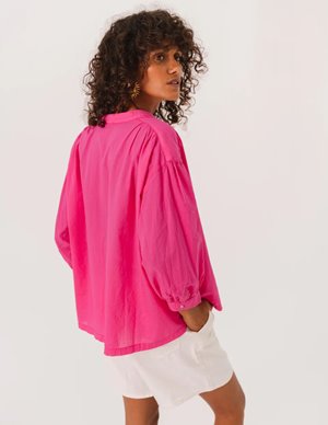 Sacrécoeur carla hibis blouse - pink side