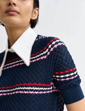 Essentiel Antwerp jantasy jumper - navy detail