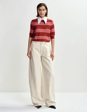 Essentiel Antwerp jantasy jumper - red side