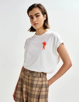 Essentiel Antwerp jungala t - shirt - off white